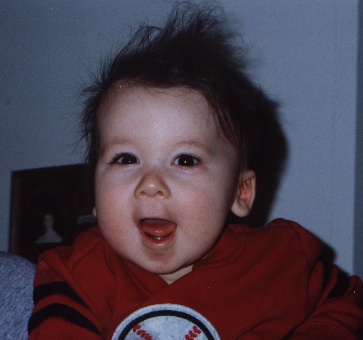 As cute as he may be, yes this is how he looks in the morning! :)