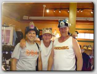 The three stooges waiting for our Cave of the Winds tour.