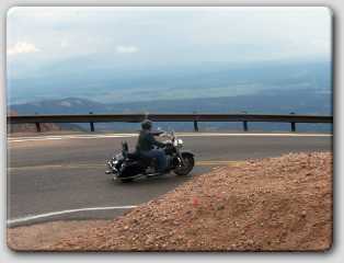 Lisa shot this right after I had come off a hair pin turn that they were about to go into.  You can tell by the angle how crazy the road is!!