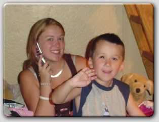 Tiffany and Cody hanging out at the ranch