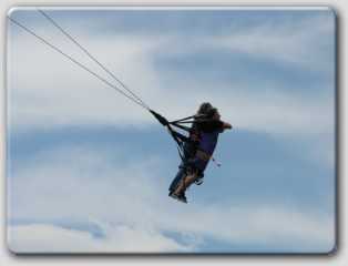 Eric captured this of me and Shelby on the skycoaster.