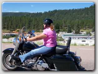 me riding down the mountain from the ranch