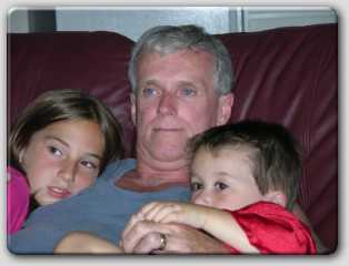 Cody and Harlee never missed snuggle time with grandpa!